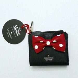 kate spade x minnie mouse adalyn Small Leather Wallet